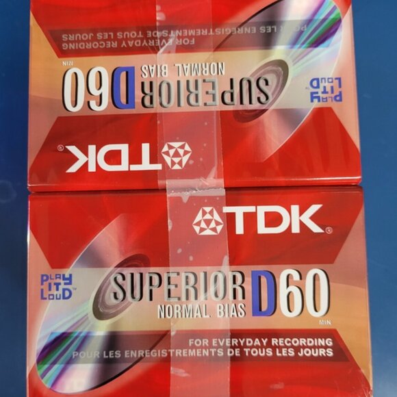 MIXED LOT OF 8 TDK D60 Superior & 2 SONY 90 CASSETTE TAPES (10 TOTAL) - Picture 1 of 2